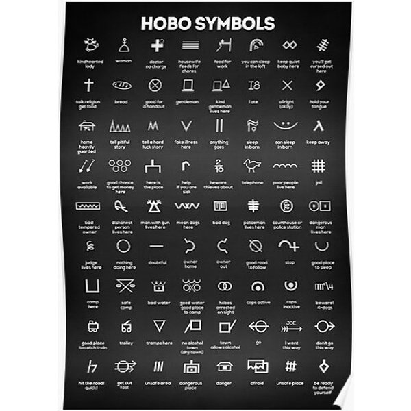 Hobo Signs Premium Matte Vertical Poster-image