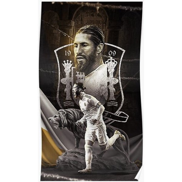Sergio Ramos Premium Matte Vertical Poster-image