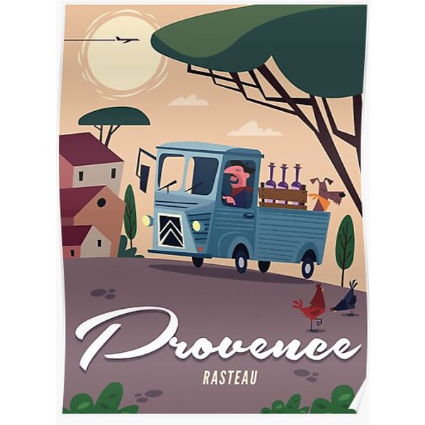 Provence Rasteau Poster Premium Matte Vertical Poster-image