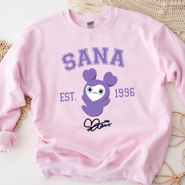 Sana Chibi Shirt, Twice Member Kpop Shirt, Twice Merch, Twice World Tour 2023 Sweatshirt, Twice Members Tshirt-image