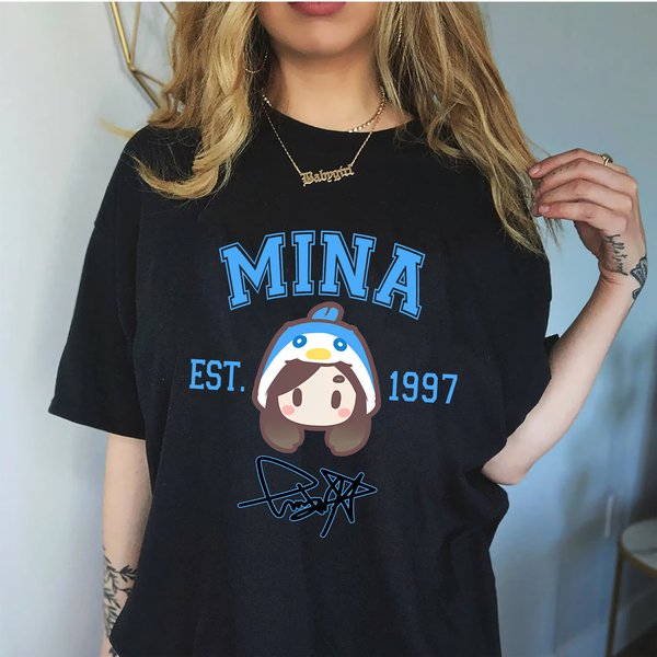 Mina Chibi Twice Shirt, Vintage Twice Chibi Sweatshirt, Twice Kpop Tee-image