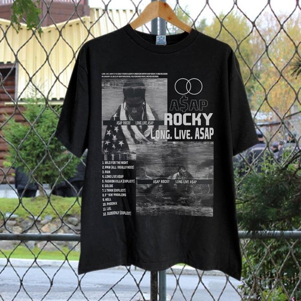 Vintage Bootleg Inspired Asap Rocky Long. Live. Asap-image