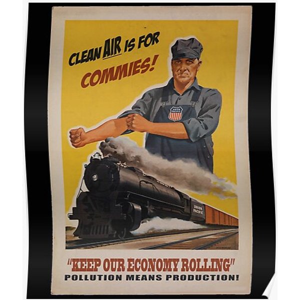 Clean Air Is For Commies Premium Matte Vertical Poster-image
