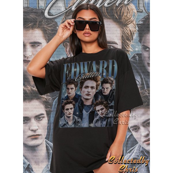 Edward Cullen Shirt, Edward Cullen Vintage 90S T-Shirt-image