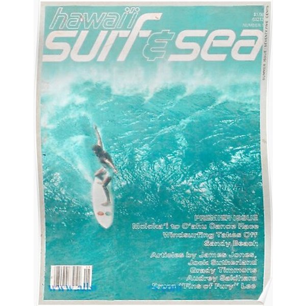Vintage Surf Sea Magazine Cover Premium Matte Vertical Poster-image