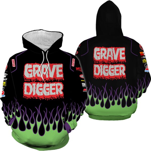 Grave Digger 3D Hoodie-image
