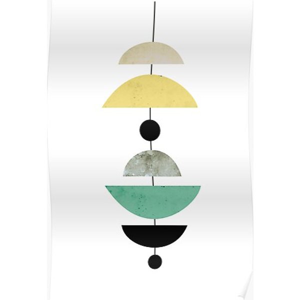 Mid Century Modern Art Premium Matte Vertical Poster-image
