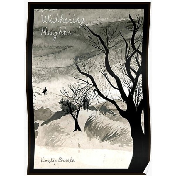 Book Cover Art Of Wuthering Heights By Emily Bronte Premium Matte Vertical Poster-image