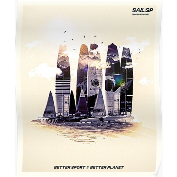 Better Sport Better Planet - Sailgp Poster Premium Matte Vertical Poster-image