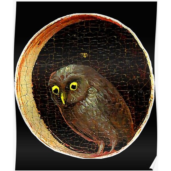 Hieronymus Bosch Owl Garden Of Earthly Premium Matte Vertical Poster-image