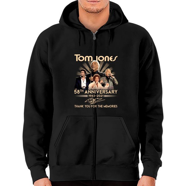 Tom Jones 58Th Anniversary Zip Hoodies, Tom Jones Zip Hoodies-image