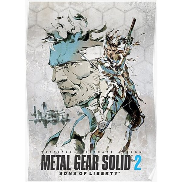 Metal Gear Solid 2 Design Premium Matte Vertical Poster-image
