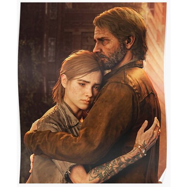 Ellie And Joel Hug Premium Matte Vertical Poster-image