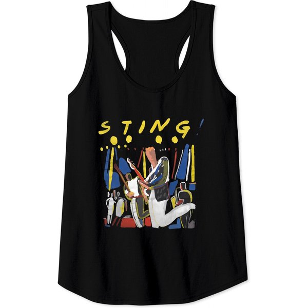 Vintage 80S Sting The Police Promo Album Tour Concert Tank Tops-image