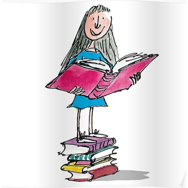 Matilda 3 - Roald Dahl & Quentin Blake Premium Matte Vertical Poster-image