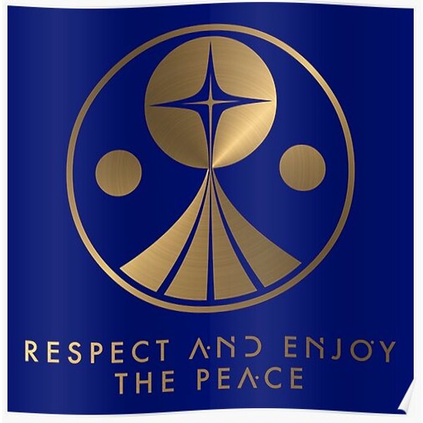 Respect And Enjoy The Peace Premium Matte Vertical Poster-image