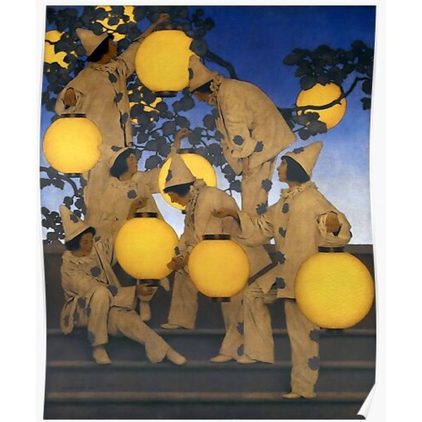 Maxfield Parrish - The Lantern Bearers Premium Matte Vertical Poster-image