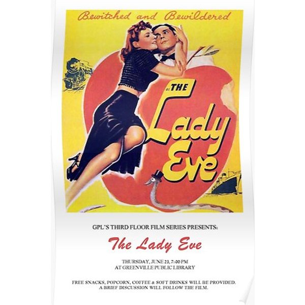 The Lady Eve P.Res.Ton Sturges Premium Matte Vertical Poster-image