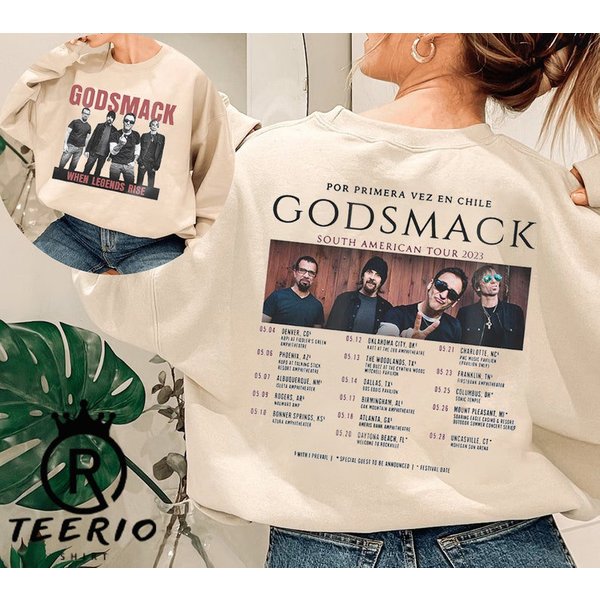 Godsmack When Legends Rise Tour 2023 Shirt - Music Band Merch-image