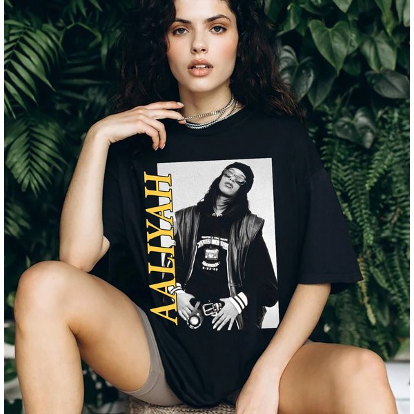 Vintage Aaliyah Shirt, Aaliyah T-Shirt, Hiphop Merch-image