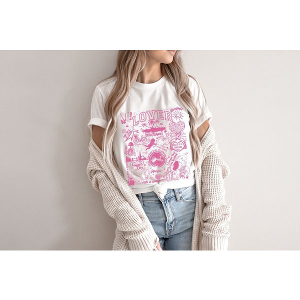Lover Track List Shirt, Cruel Summer Cornelia Street Paper Rings You Need To Calm Down Daylight Me T-Shirt-image