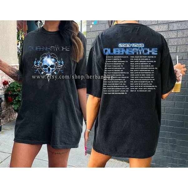 Queensryche 2023 Us Tour Sweatshirt, Queensryche Tour Shirt-image