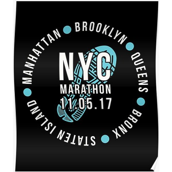 Nyc New York City Marathon 2017 Premium Matte Vertical Poster-image