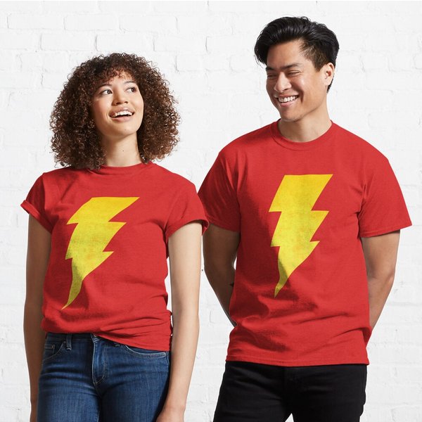 Shazam Logo Grunge Classic T-Shirt-image