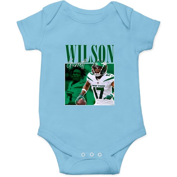 Limited Garrett Wilson Onesies Vintage 90s #17/wide Receiver Oversize Onesies