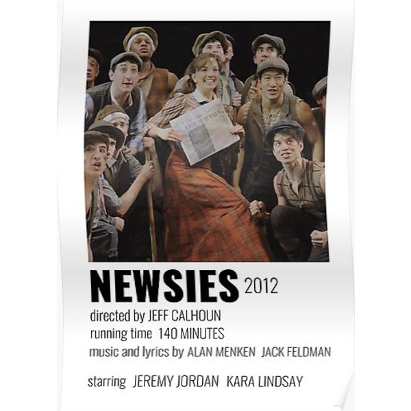 Newsies Broadway Musical Poster Premium Matte Vertical Poster-image