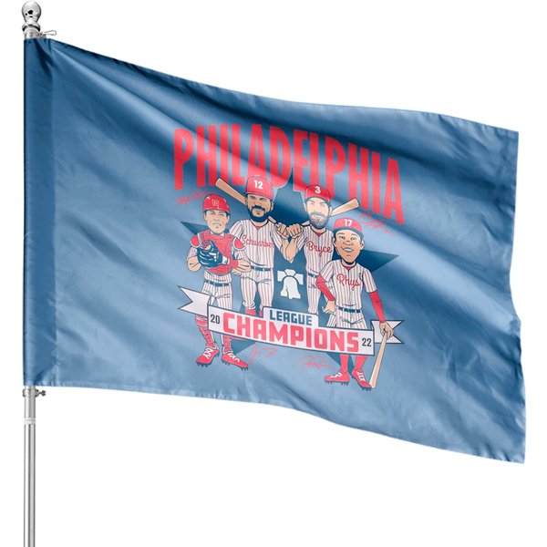 Philadelphia National Champions 2022 House Flags, Phillies World Series 2022 House Flags-image