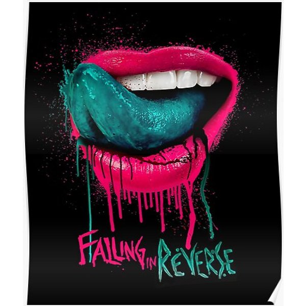 Falling In Reverse - Official Merchandise - Lips Premium Matte Vertical Poster-image