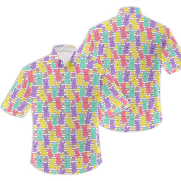 Easter Hawaiian Shirt Easter Bunny Printed Shirt Classic Hawaiian Shirts-image