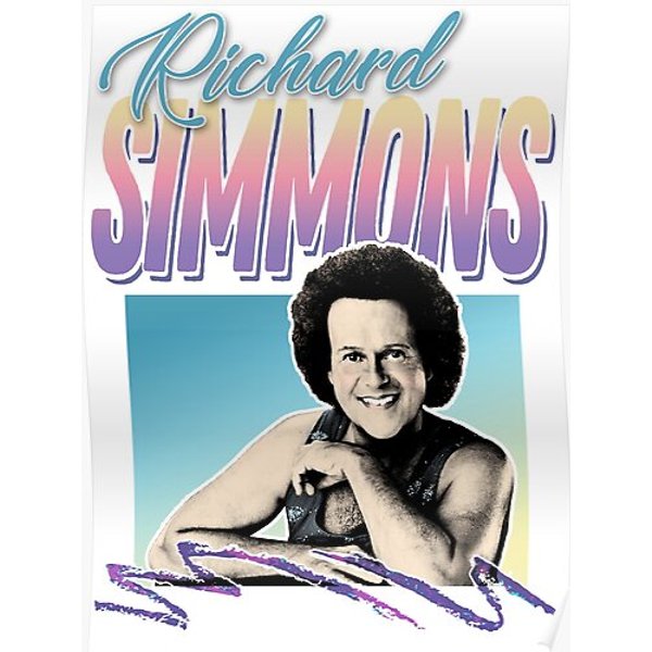 Richard Simmons 80S Styled Tribute Design Premium Matte Vertical Poster-image