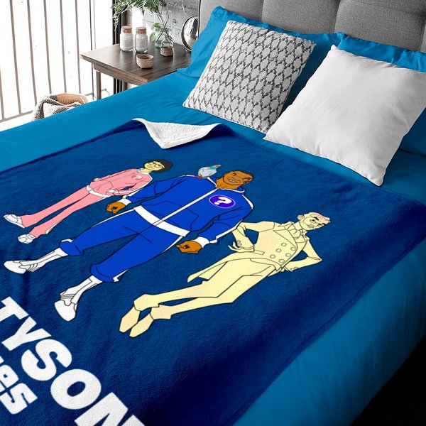 Mike Tyson Mysteries Logo Men's Navy Black Baby Blankets-image