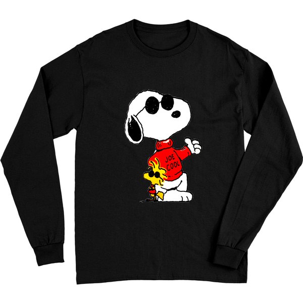 Joe Cool In Red Clothes - Snoopy - Long Sleeves-image