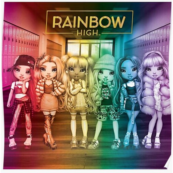 Rainbow High Group Artwork Poster Classic Premium Matte Vertical Poster-image