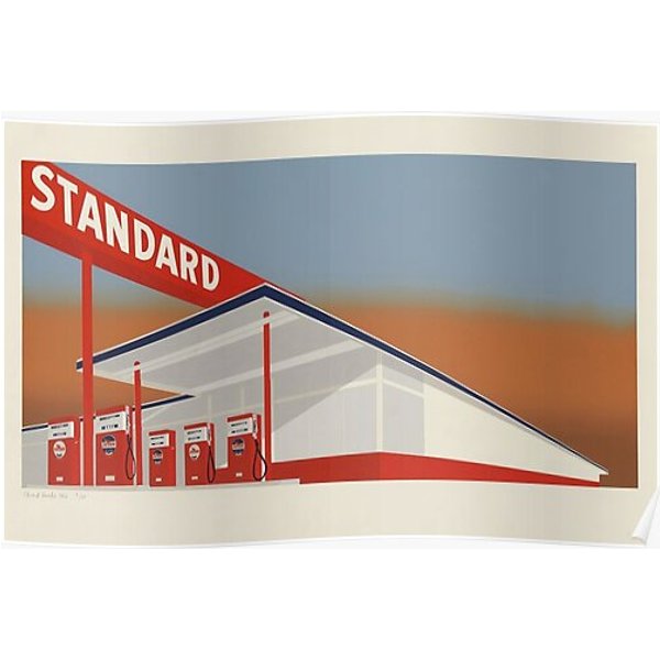 Standard Station | Ed Ruscha Premium Matte Vertical Poster-image
