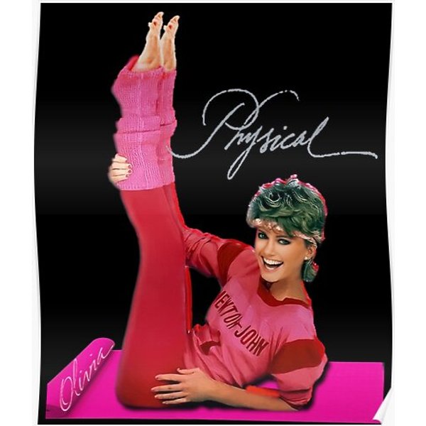 Physical Yoga 80S Music Olivia Newton-John Premium Matte Vertical Poster-image
