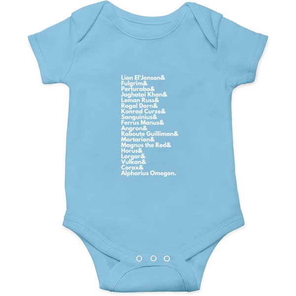 The 20 Primarchs - Emperors Sons 40k Print Onesies