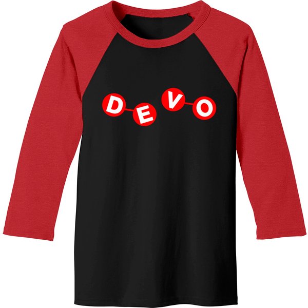 Devo Unisex Baseball Tees: Atomic Logo-image