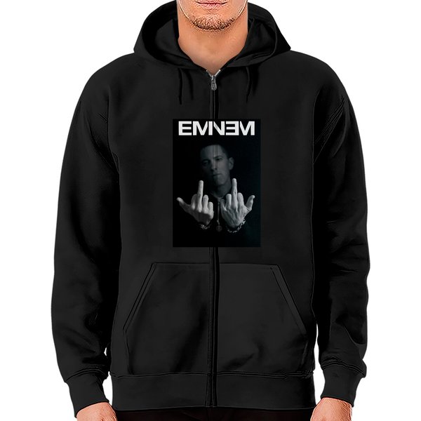 Eminem Fingers Zip Hoodies Man Woman Kids Music Rapper Print