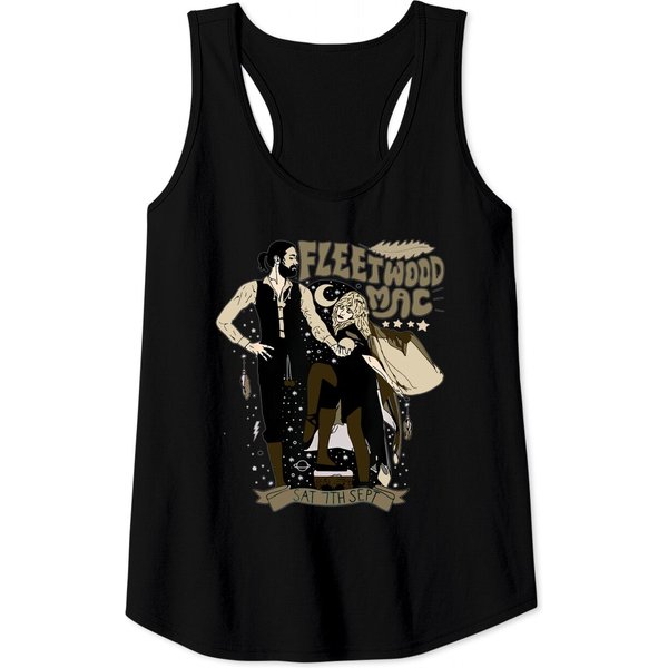 Vintage Fleetwood Mac Rumours Unisex Tank Tops, Music Rock Band Tank Tops-image