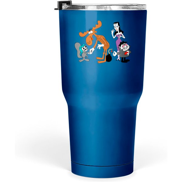 Boris Badenov And Natasha Fatale Sticker Mask Tumblers 30 Oz-image