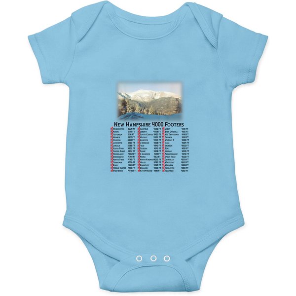 New Hampshire 4000 Footers Onesies