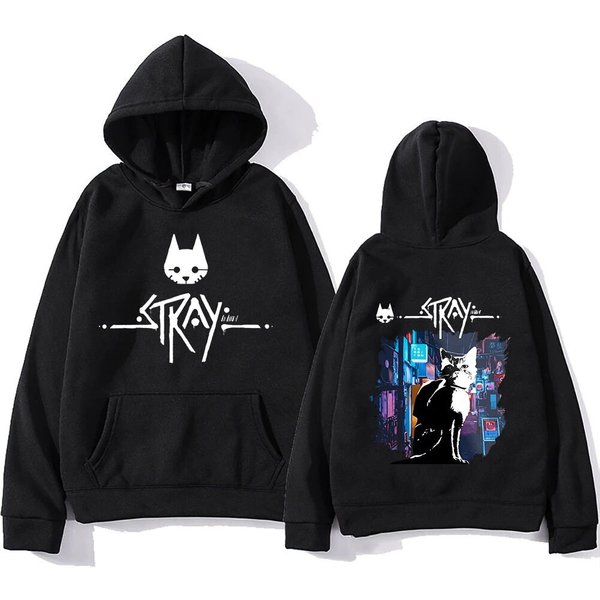 Stray Game Cat Hoodies, Stray Video Game Pullovers Hoodie