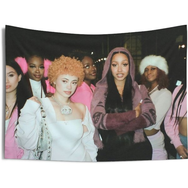 Ice Spice X Pink Pantheress Tapestry-image