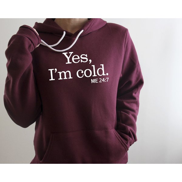 Yes I'm Cold Heavy Blend Hoodie
