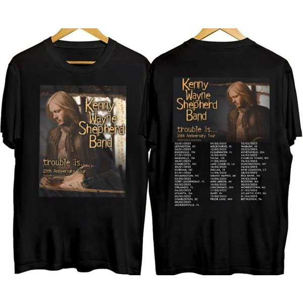 Kenny Wayne Shepherd Band 25Th Anniversary 2023 Tour Double Sided Shirt, Tour Shirt-image
