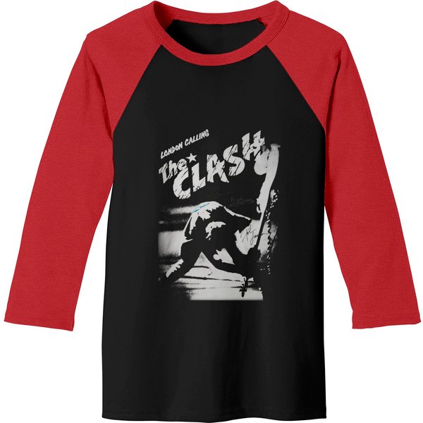 The Clash Baseball Tees, London Calling Clash Vintage Unisex Baseball Tees, Signed-image